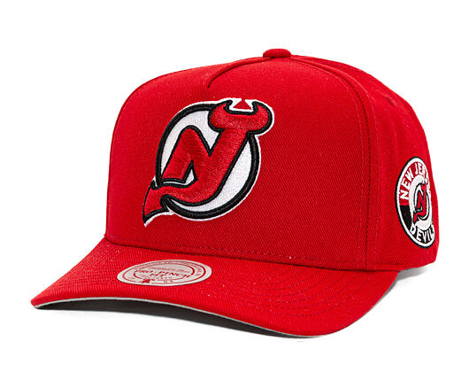 Kappe Mitchell & Ness - New Jersey Devils - Double Clutch Pro Snapback - Red