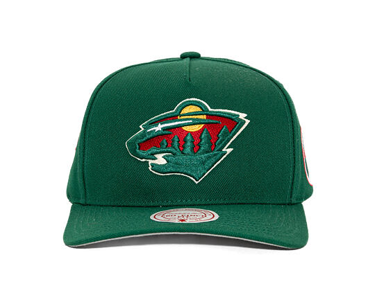 Kappe Mitchell & Ness - Minnesota Wild - Double Clutch Pro Snapback - Green
