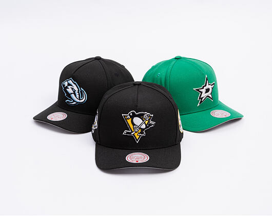 Kappe Mitchell & Ness - Pittsburgh Penguins - Double Clutch Pro Snapback - Black