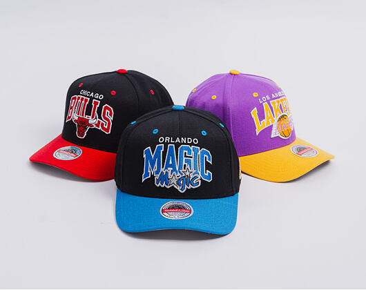 Kappe Mitchell & Ness - NBA Team Arch Snapback - Orlando Magic - Black / Blue