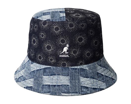 Hut Kangol - TRENDS PACK - Denim Mashup Bucket - Blue Picnic