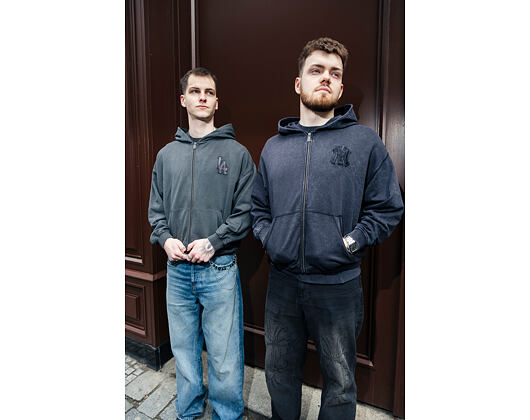 Pullover New Era - MLB Washed Full Zip Hoody - NY Yankees - Black