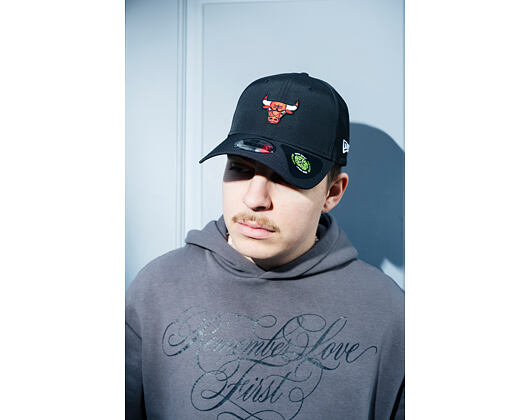 Kappe New Era - NBA Recycled Midi 9FORTY - Chicago Bulls - Black