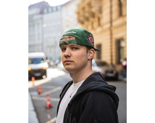 Cap Mitchell & Ness NBA Conference Patch Snapback HWC Seattle Supersonics Grün