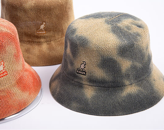 Hut Kangol - Tie Dye Knit Bucket - Black/Natural