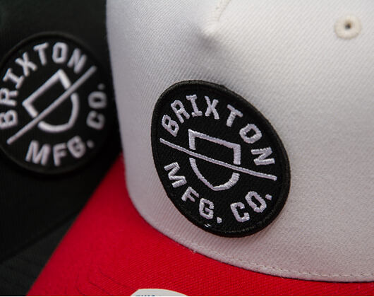 Kappe Brixton - Crest MP Snapback - Off White/Rush