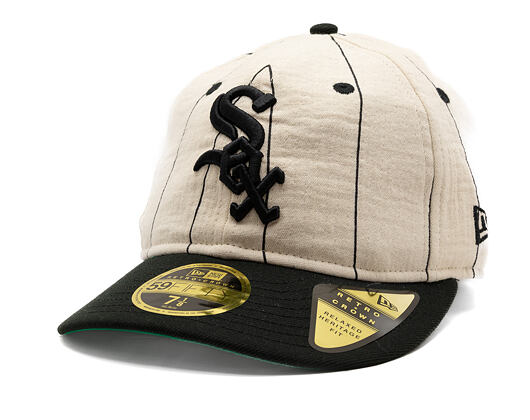 Kappe New Era - MLB Retro Linen Pinstripe 59FIFTY Retro Crown - Chicago White Sox - Team Color