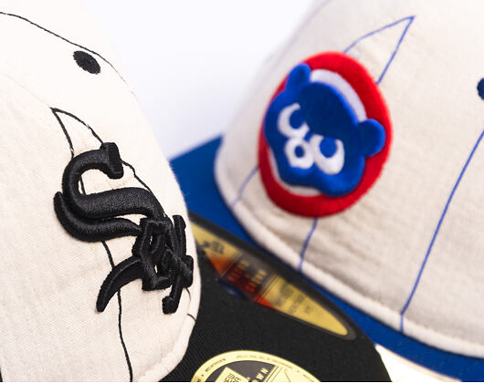 Kappe New Era - MLB Retro Linen Pinstripe 59FIFTY Retro Crown - Chicago White Sox - Team Color
