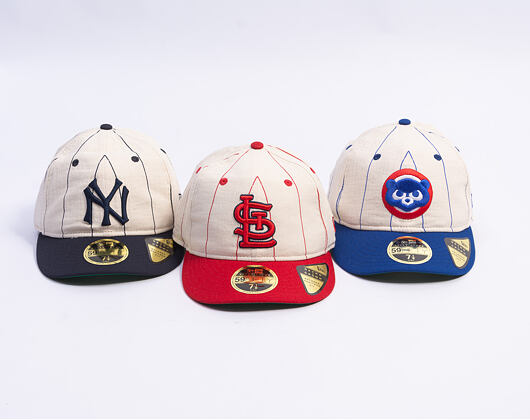Kappe New Era - MLB Retro Linen Pinstripe 59FIFTY Retro Crown - St. Louis Cardinals - Team Color
