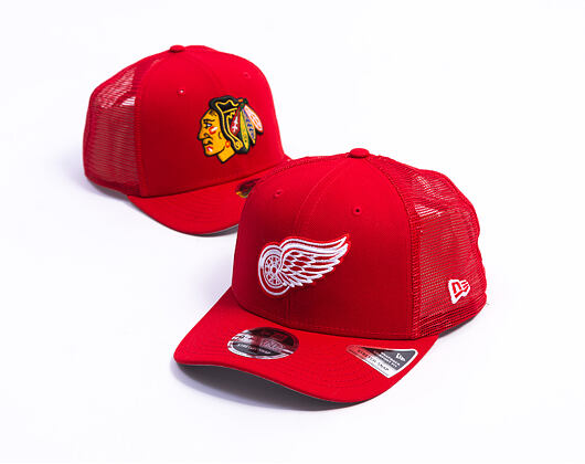 Kappe New Era - NHL Core Mesh 9SEVENTY Stretch-Snap - Detroit Red Wings - Team Color