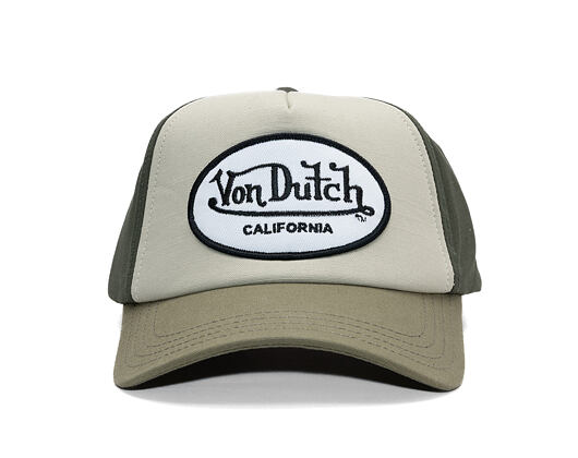 Kappe Von Dutch - Trucker - Cali Patch Olive/White