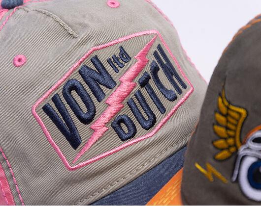 Kappe Von Dutch - Trucker - Limited Olive/Pink/Distressed Denim