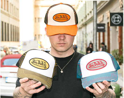 Kappe Von Dutch - Trucker - Classic Logo Orange/Green