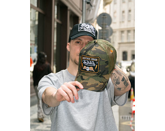 Kappe Von Dutch - Trucker - Electric Road Green Camo