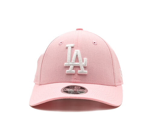 Kinder Kappe New Era - MLB Linen 9FORTY M-CROWN - LA Dodgers - Pink Rouge / White