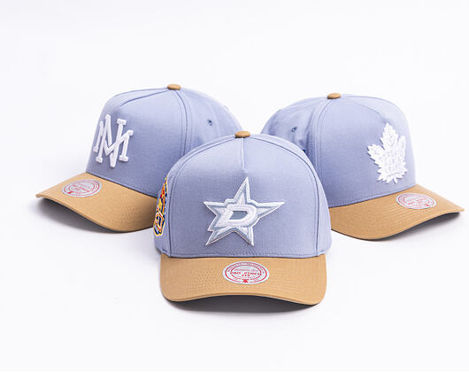 Kappe Mitchell & Ness  - NHL Frosted Peak - Pro Pinch Snapback - Dallas Stars - Blue/Green