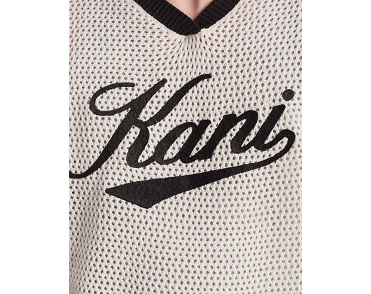 T-Shirt Karl Kani - Cursive Varsity Crochet Boxy T-Shirt White