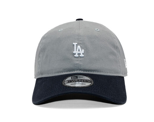 Kappe New Era - MLB Mini Logo Washed Contrast 9TWENTY - LA Dodgers - Grey / Navy