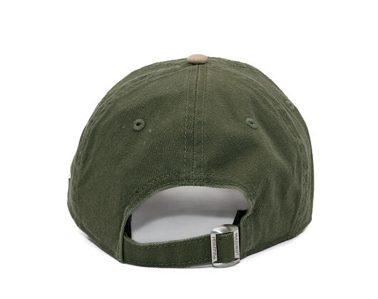 Kappe New Era - MLB Mini Logo Washed Contrast 9TWENTY - Oakland Athletics - New Olive / Camel