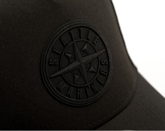 Kappe New Era - MLB Tech Pack 9FORTY A-Frame Trucker - Seattle Mariners - Black