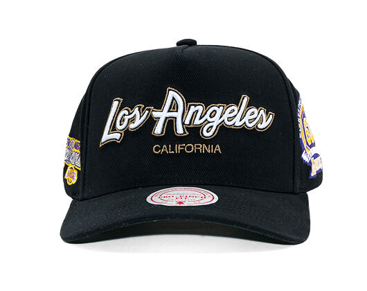 Kappe Mitchell & Ness - NBA - La Script 2.0 - Los Angeles Lakers - Black/Green