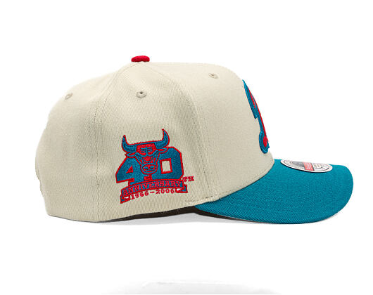 Kappe Mitchell & Ness - NBA - First Letter - Chicago Bulls - Sand/Blue