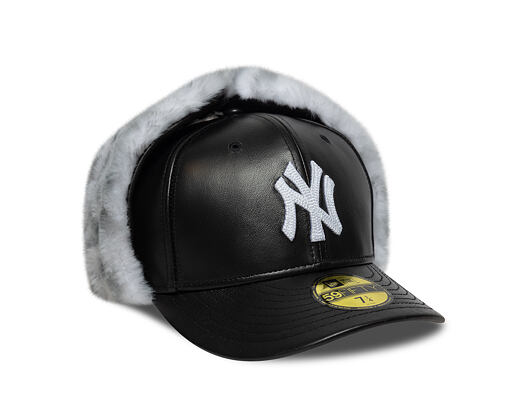 Kappe New Era - MLB Image Drop Faux Fur Dog Ear 59FIFTY - NY Yankees - Graphite