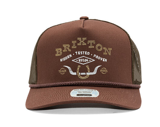 Kappe Brixton - Beekman C Np Mp Trucker Hat - Brown/Brown