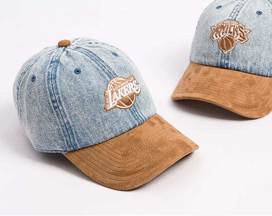 Kappe Mitchell & Ness - Den Suede Strapback - NBA - Los Angeles Lakers - Blue