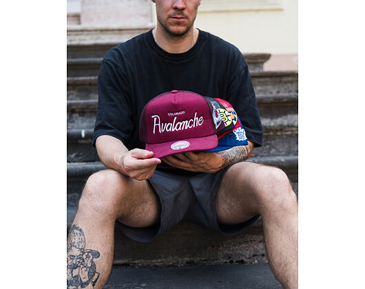Kappe Mitchell & Ness - Head Coach Trucker - NHL - Colorado Avalanche - Maroon