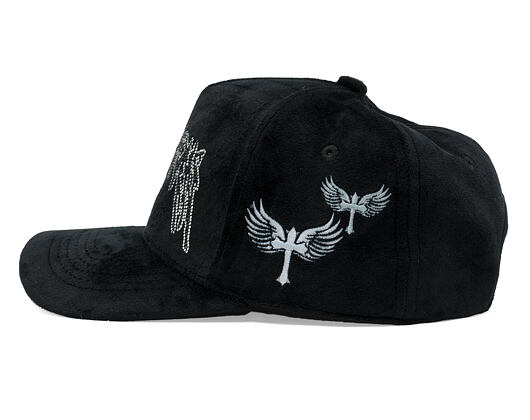 Kappe Reflection Luxury New Angel Cap - Black Silver Script
