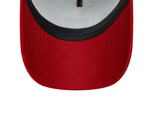 Kappe New Era - Faux Suede 9FORTY A-Frame Trucker - AS Roma - Red