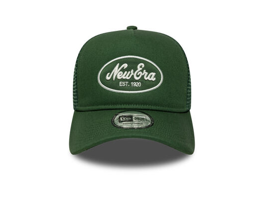 Kappe New Era - Branded Oval Foam Patch 9FORTY A-Frame Trucker - Cilantro Green