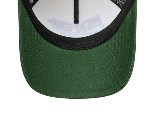 Kappe New Era - Branded Graphic 9FORTY M-CROWN A-Frame Trucker - Cream / Cilantro Green