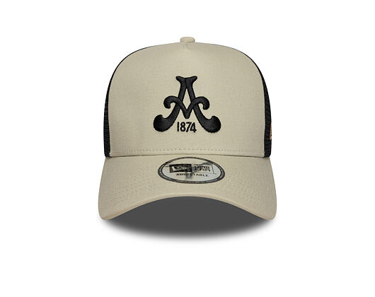 Kappe New Era - Core Logo 9FORTY A-Frame Trucker - ASTON VILLA FC - Stone