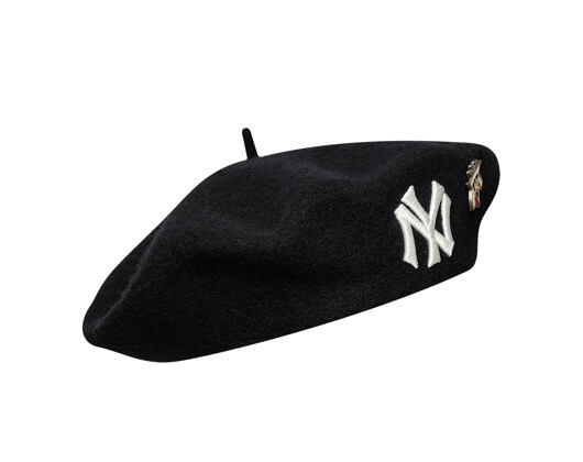 Baskenmütze New Era - MLB IMAGE DROP Retro Pin Beret - NY Yankees - Black
