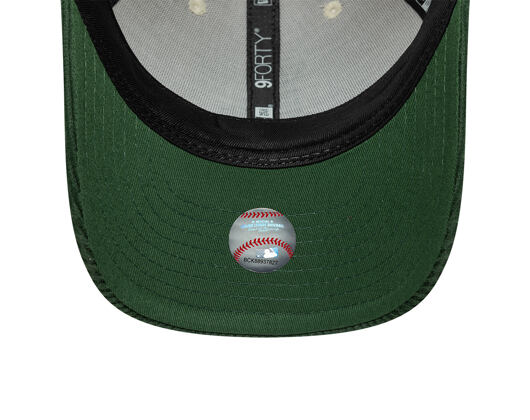 Kappe New Era - MLB Cord 9FORTY M-CROWN - LA Dodgers - Cream / Cilantro Green