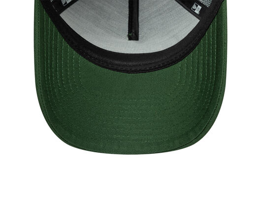 Kinder Kappe New Era - Branded Oval Patch 9FORTY A-Frame Trucker - Cilantro Green / Soft Grass