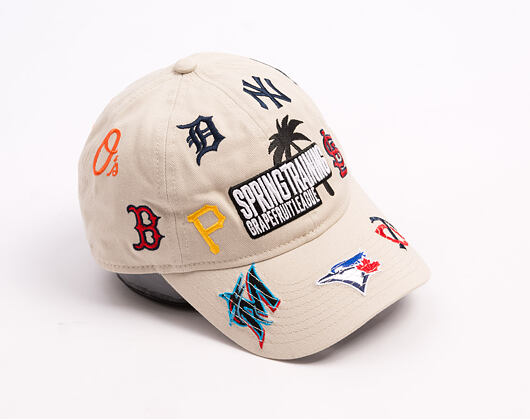 Kappe New Era - MLB Grapefruit League Scatter 9TWENTY - Grapefruit League Logo - Stone