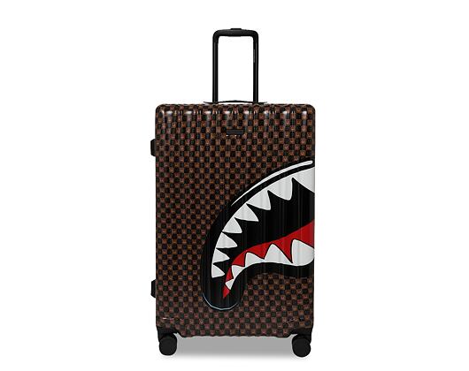 Tasche Sprayground - Sharks In Paris Wtf Bubble Brown Check Full-Size Luggage