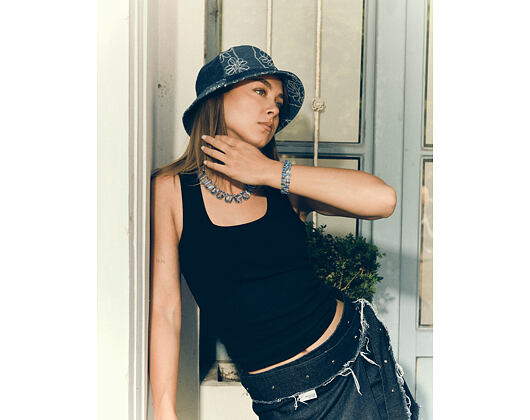 Hut Kangol - TRENDS PACK - Denim Mashup Bucket - Medium Blue Floral