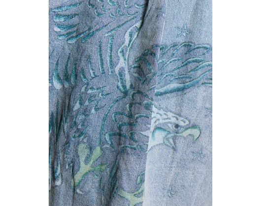 Hemd Ed Hardy - Mens Eagle And Stars Relaxed Denim Shirt - Bleach