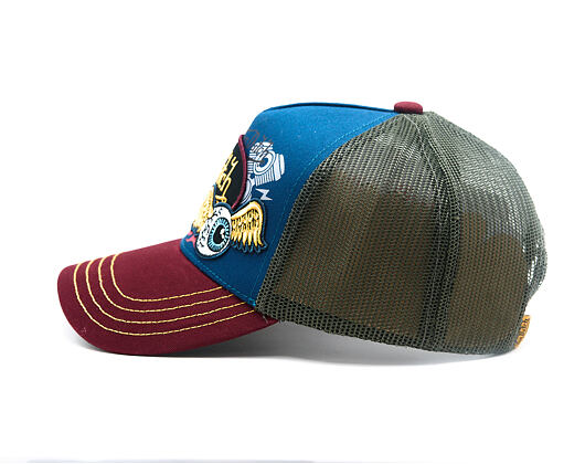 Kappe Von Dutch - Trucker - Patch & Print - Red / Navy