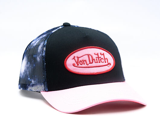 Damen Kappe Von Dutch - Baseball - Galaxy Mesh Patch - Black / Pink