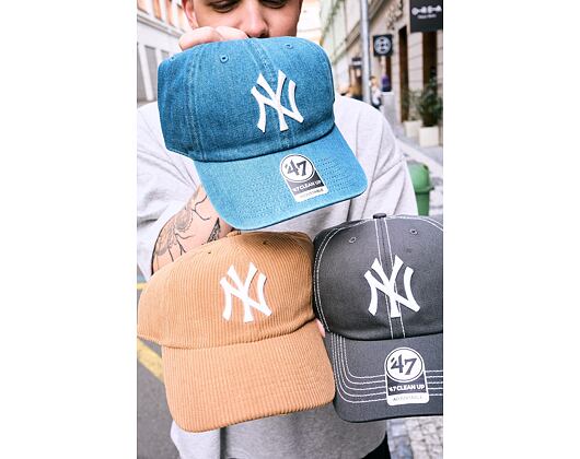 Kappe '47 Brand - MLB Contrast Stitch CLEAN UP - NY Yankees - Steel