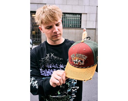 Kappe Von Dutch - Semi Curve - Embroidery Premium - Red / Green