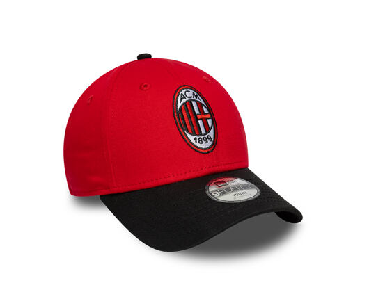 Kinder Kappe New Era - Contrast Stitch 9FORTY - AC MILAN - Scarlet