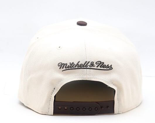 Kappe Mitchell & Ness - NBA Brown And Cream Pro Snapback - Chicago Bulls - Cream