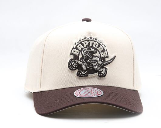 Kappe Mitchell & Ness - NBA Brown And Cream Pro Snapback Hwc - Toronto Raptors - Cream