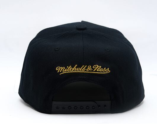 Kappe Mitchell & Ness - NHL Black And Gold Pro Snapback - Chicago Blackhawks - Black